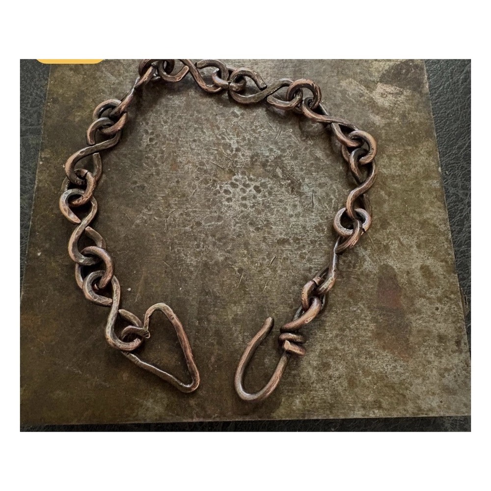 Copper Handmade Infinity Chain Anklet Arthritis Therapy Legs